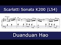 Domenico Scarlatti - Sonata in C major K200 (Duanduan Hao)