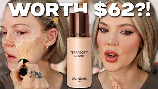 NEW GUERLAIN TERRACOTTA LE TEINT HEALTHY GLOW FOUNDATION REVIEW *get this at Sephora VIB sale lol*