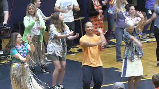 2021- 2022 HRVHS Staff Air Guitar at Senior Assembly