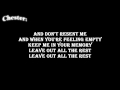 Linkin Park- Leave Out All The Rest [ Lyrics on screen ] HD