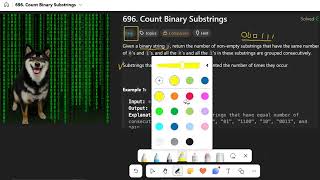 Py3 C++迴圈與計數解Leetcode 696 Count Binary Substrings