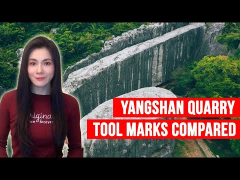 Tool Marks on Yangshan Monument Match Modern Machine Marks