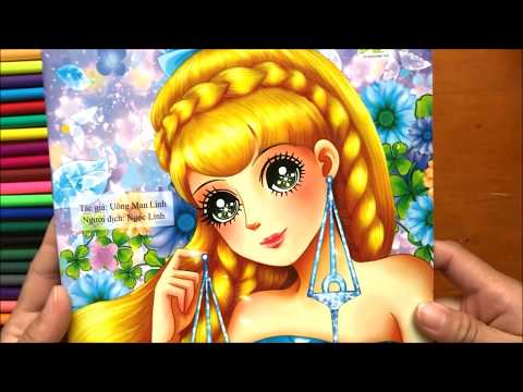 Đồ chơi bé gái TÔ MÀU CÔNG CHÚA CUNG HOÀNG ĐẠO - Coloring Princess Toys for Kids Chim Xinh tô màu