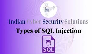 SQL Injection - Indian Cyber Security Solutions