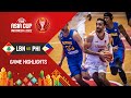 Lebanon   philippines   basketball highlights  fibaasiacup 2022