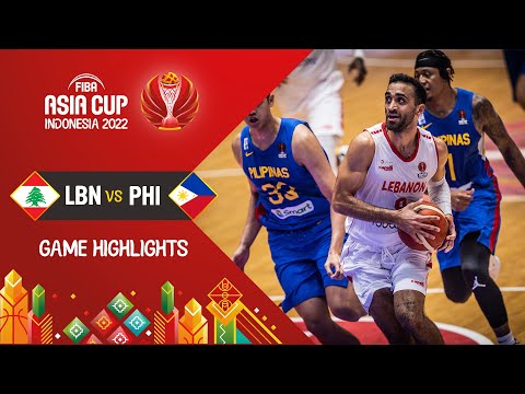 Lebanon 🇱🇧 - Philippines 🇵🇭 | Basketball Highlights - #FIBAASIACUP 2022