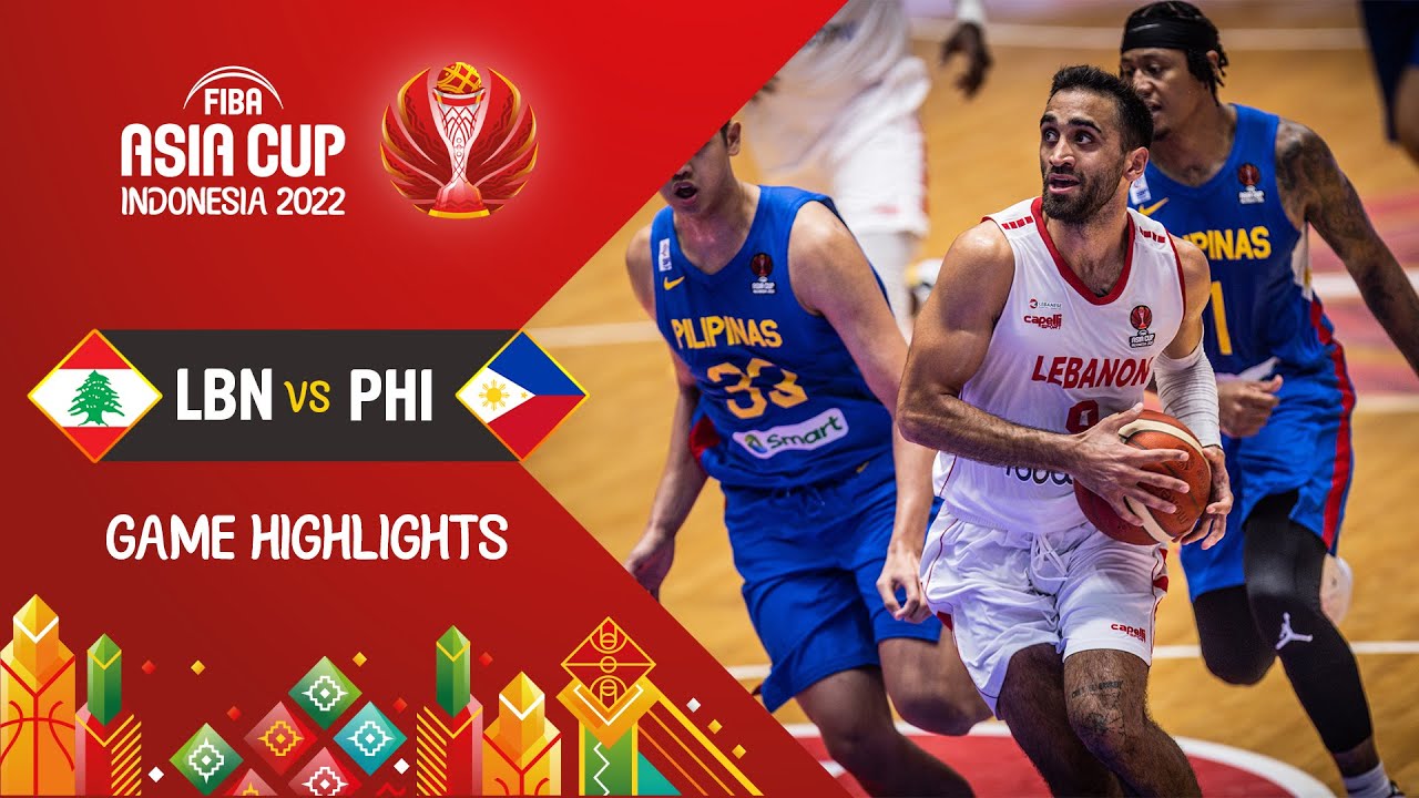Lebanon 🇱🇧 - Philippines 🇵🇭 Basketball Highlights - #FIBAASIACUP 2022 