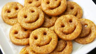 Potato Smiley Recipe | potato Emoji | Easy Potato Snacks Recipe | Toasted