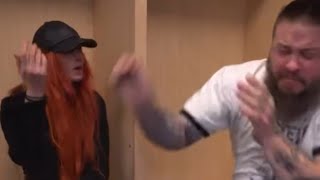 Kevin owens cheer Becky lynch up Backstage on WWE Raw