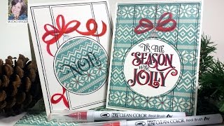 How to Paper Piece and Hand Draw Accents: Clean and Simple Christmas screenshot 3