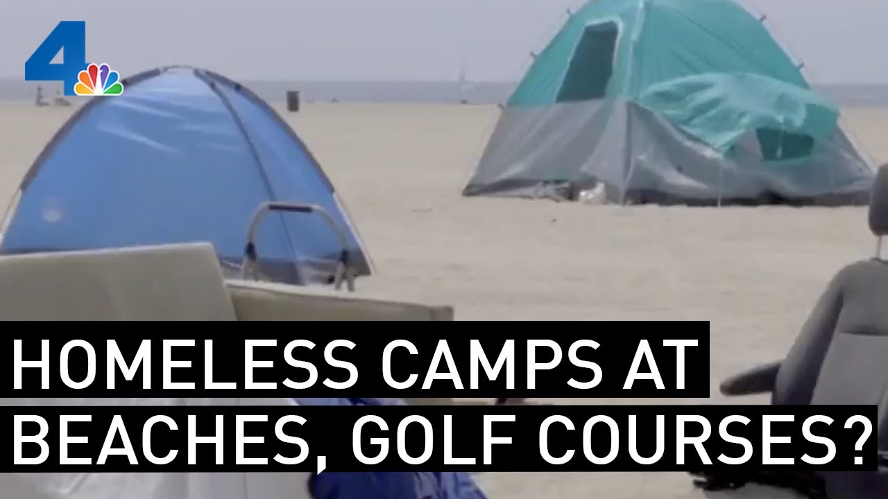 Homeless Encampments Spread to Beaches, Golf Courses As City Takes Hands-Off Approach | NBCLA