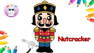 How to Draw a Nutcracker - Easy Christmas Drawing Tutorial for Kids