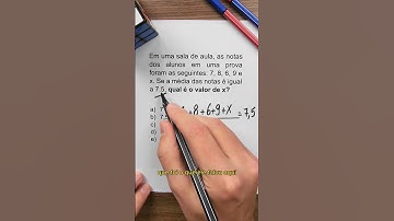 Média aritmética!! #Matemática #enem #concursos