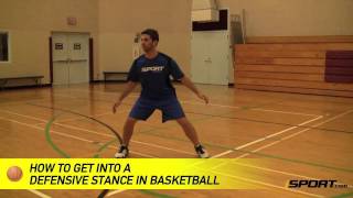 How to Get into a Defensive Stance in Basketball