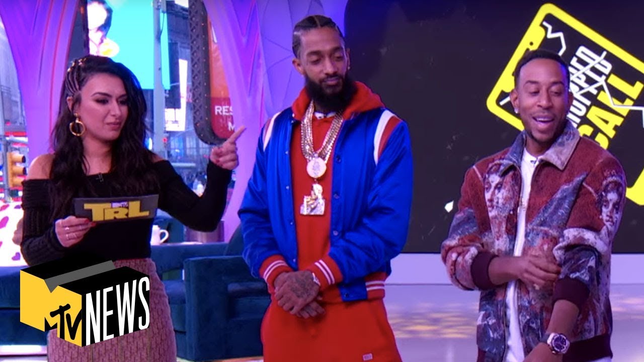 Ludacris & Nipsey Hussle Attempt To Save A Fan's Phone In Dropped Call | MTV News