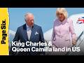 King Charles and Queen Camilla arrive in America for historic state visit