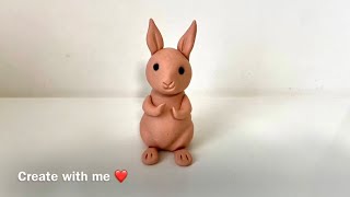 Play Doh Easter Bunny - Easy Clay Modelling Craft for Kids 