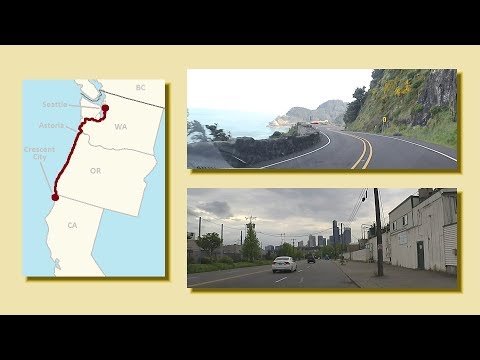 Crescent City, CA to Everett WA - A Complete Real Time Road Trip