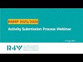Webinar Activity Submission RMRP 2025 2026