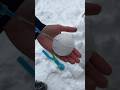 キレイな雪玉に色つける #asmr #けまり先生 #雪 #北海道