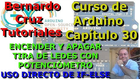 Curso de Arduino - Capitulo 30 - Manejar grupo de ledes con potenciometro. Uso directo de IF-ELSE