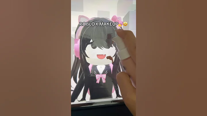 Doing Roblox makeup!💗 (don't try on you IPad!!😭) #roblox #robloxshorts