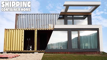 TIMELAPSE - Couple Builds Containers House in 15 Minutes