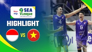 Highlight SEA VLeague 2023 Indonesia VS Vietnam 3 - 0