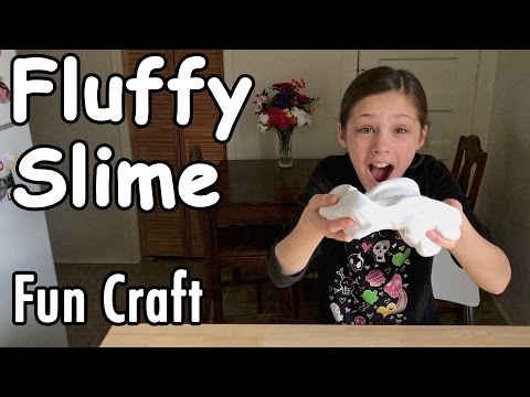 How to Make Fluffy Slime - Crafts by Amanda - Slimes, Doughs, & Clay