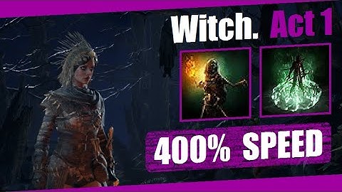 Path of Exile 2 Act 1 Speedrun (4x) | Witch - Skeletal Arsonist
