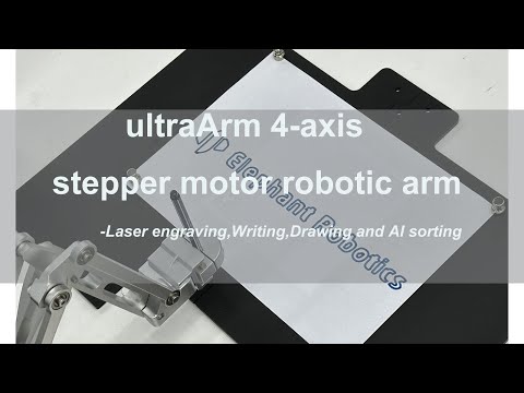 ultraArm P340 | Functions Review: Writing & Drawaing, Laser Engraving and AI Vision Learning