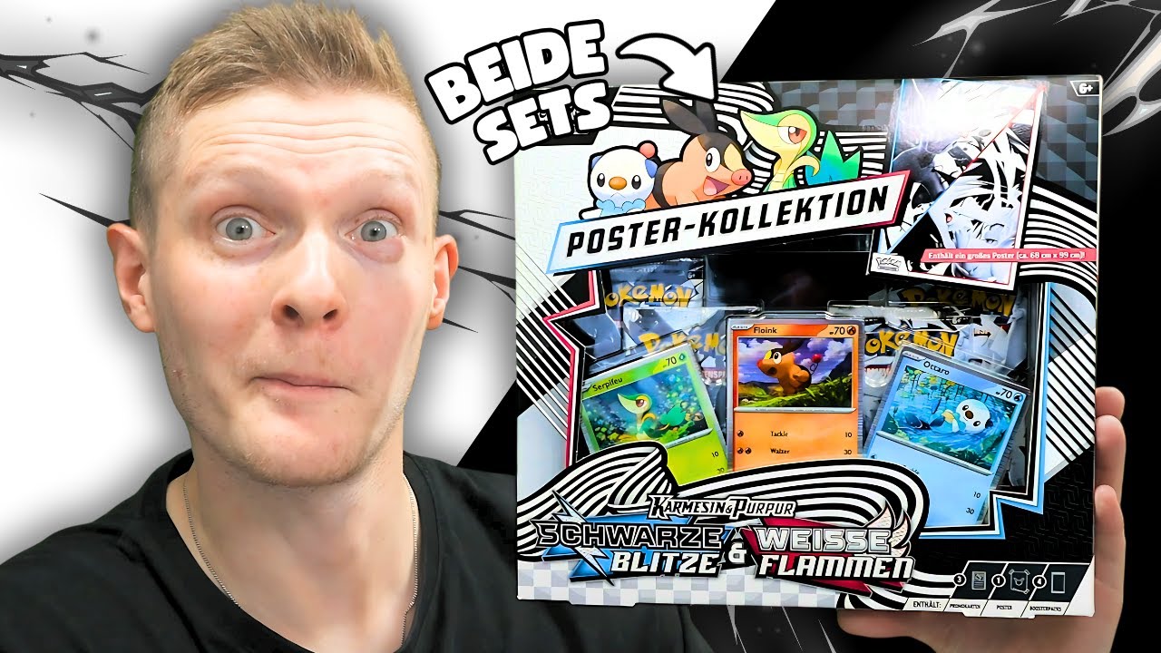 BEIDE SETS in der Pokémon Schwarze Blitze & Weiße Flammen Poster-Kollektion 😯