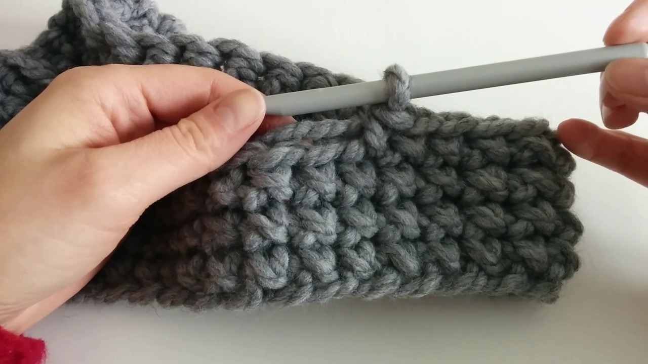 How to crochet Cross Stitch Single Crochet - YouTube