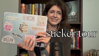 asmr sticker tapping and tracing (whispered && soft spoken) screenshot 4