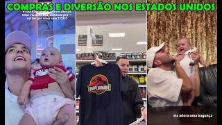Lucas Rangel se divertindo com a Mia nos Estados Unidos + Batendo muita perna nos mercados