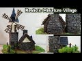 How to Build Diorama Village House from Cardboard | Medieval Village Diorama