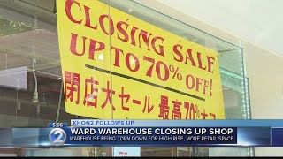 Ward Warehouse closes for good after more than 40 years