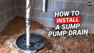 How To Install A Sump Pump Discharge Line | Sump Pump Drain Installation | Crawl Space Basement