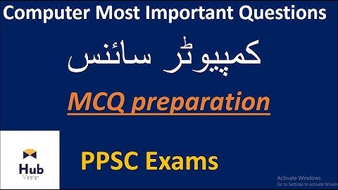Most Important Computer MCQs for Lecturer computer science| PPSC||FPSC