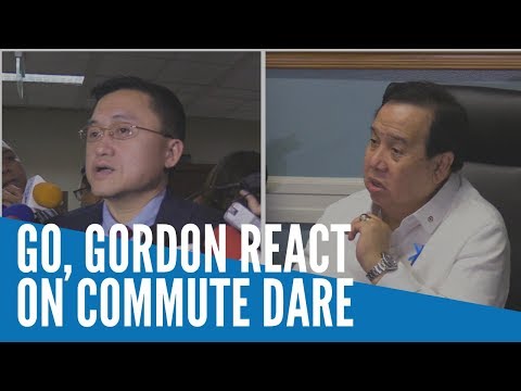 Gordon on commute dare: ‘I don’t want be laughing stock like Panelo’