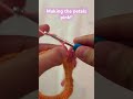 Crocheting a cute flower hair tie #crochet #crochetlove #hairtie #flowers #followformore #cute