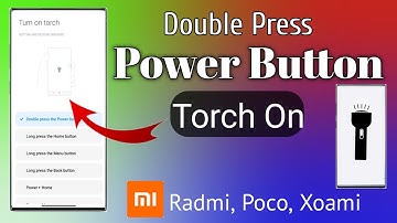 Doubel Pass The Power Button Flashlight On | RedMi Flashlight Shortcut On Redmi Poco Touch Settings