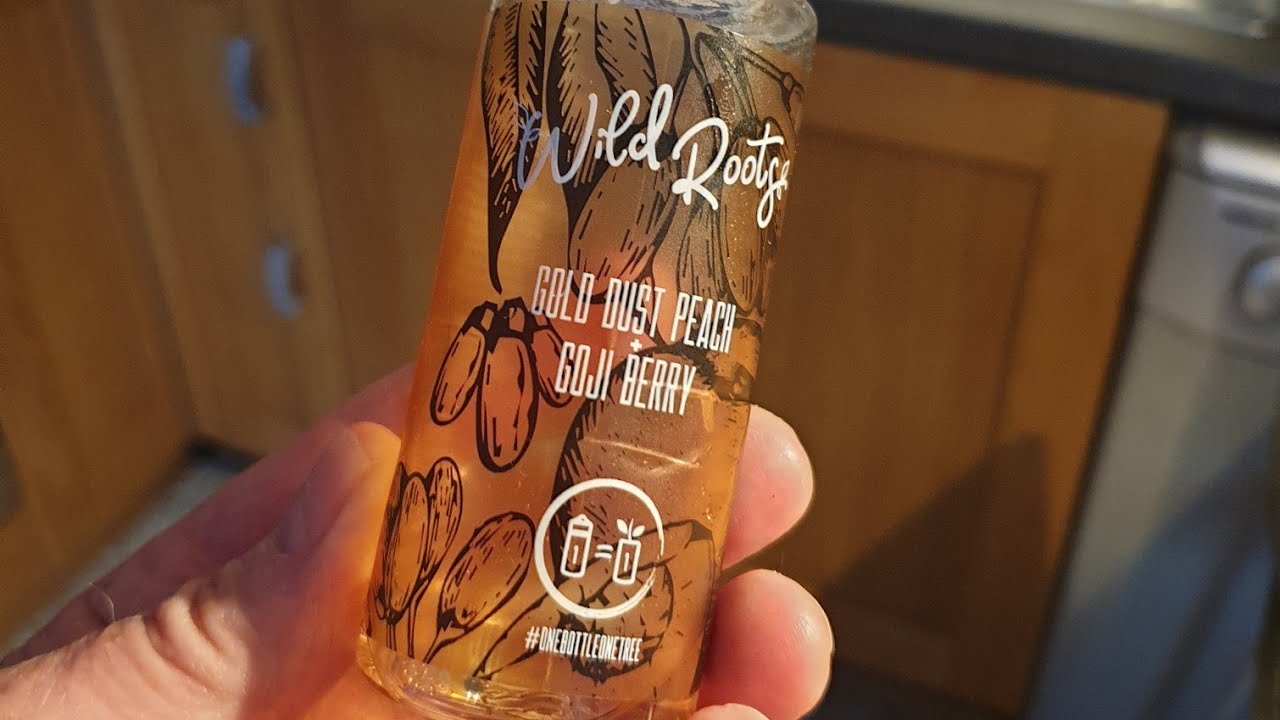 WILD ROOTS, Eliquid, Gold Dust Peach 🍑 Goji Berry 70/30 vg pg