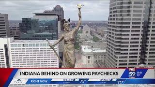 Indiana nearly dead last in pay growth