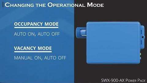 Power Pack - Changing the Operational Mode