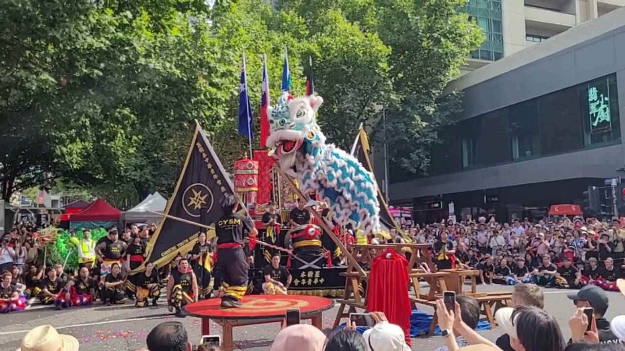 Lion Dance @ Chinatown Melbourne | Year of the Snake | Chinese Lunar New Year 2025 | CYSM Australia