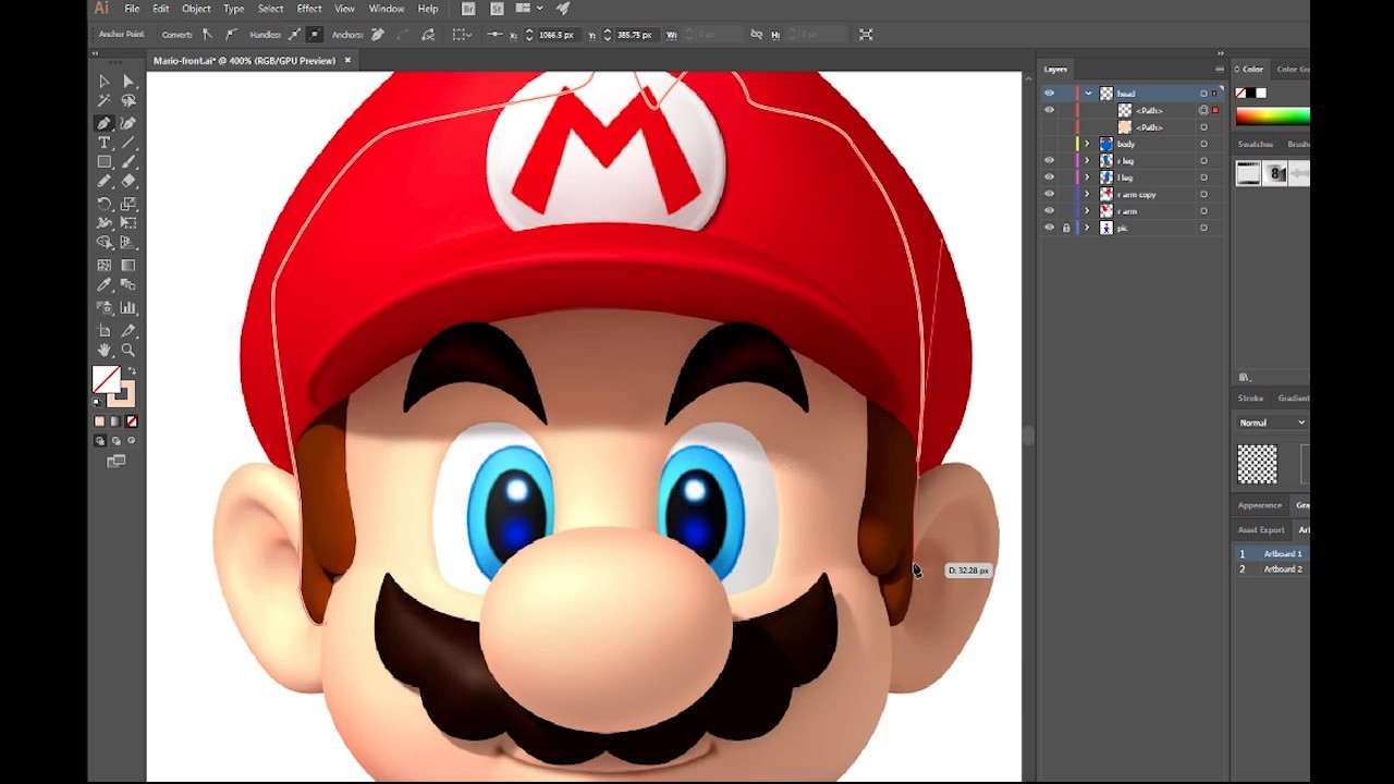 Drawing Mario