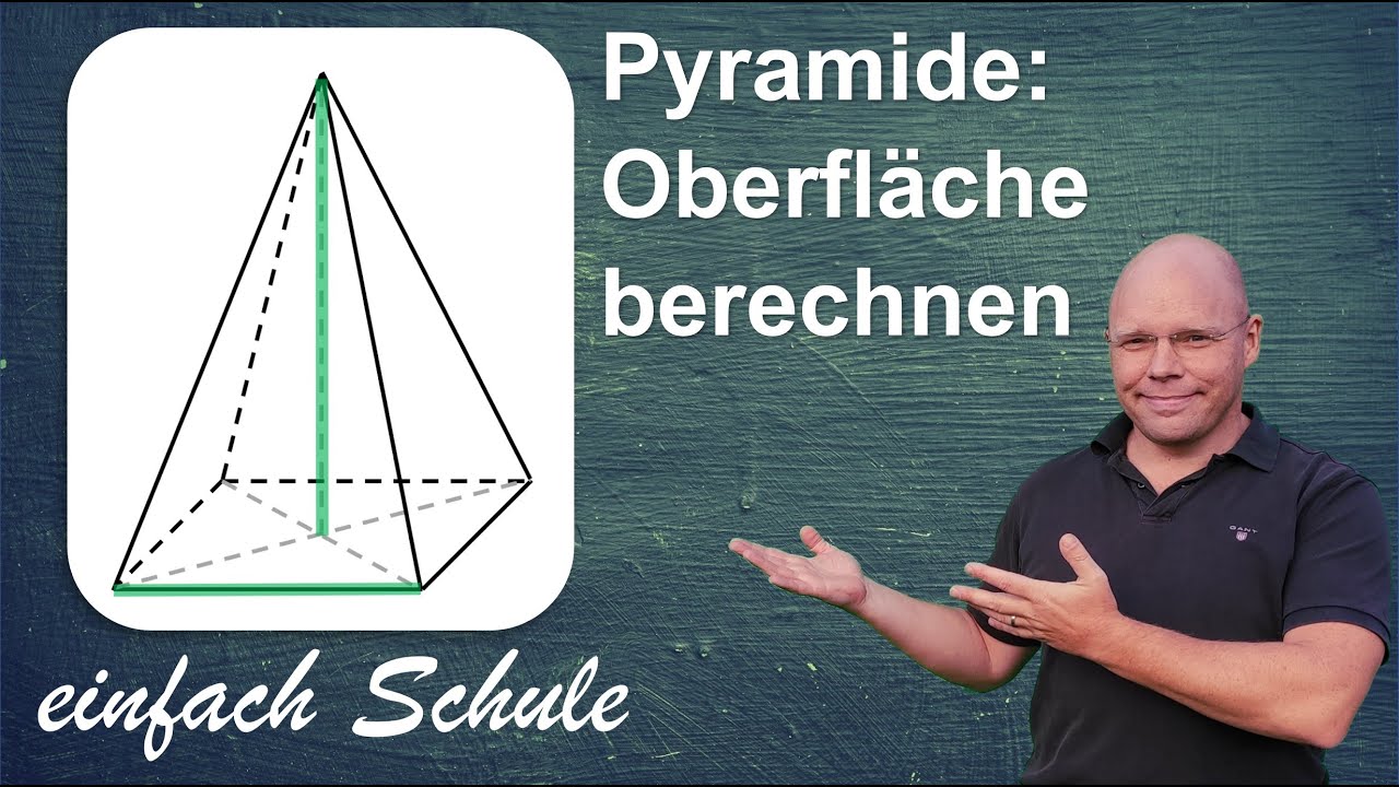 Oberfläche der Pyramide berechnen | einfach erklärt - YouTube