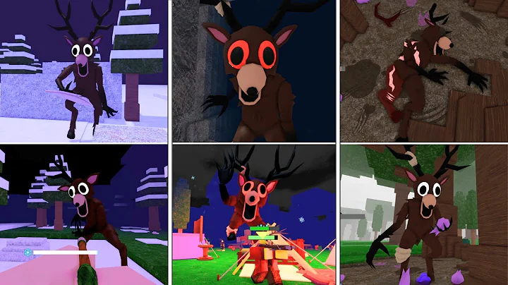 99 Nights in the Forest - All Deer Story Cutscenes & Jumpscares | Roblox