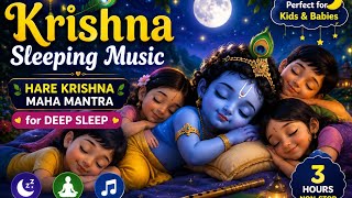 Krishna Sleeping Music 😴 | Hare Krishna Maha Mantra for Deep Sleep | Relaxing Bedtime Music screenshot 1
